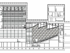 Coupe longitudinale – Document © Fres Architectes