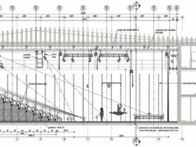 Configuration frontale, coupe longitudinale – Document © Changement à Vue